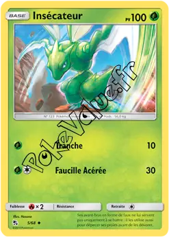 Carte Pokémon Insécateur n°5 de la série Destinées Occultes