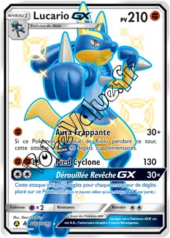 Carte Pokémon Lucario GX  n°SV64 de la série Destinées Occultes
