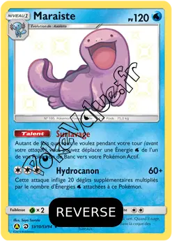 Carte Pokémon Maraiste Reverse n°SV10 de la série Destinées Occultes