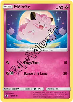 Carte Pokémon Mélofée n°39 de la série Destinées Occultes