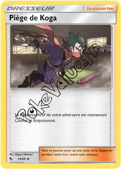 Carte Pokémon Piège de Koga n°59 de la série Destinées Occultes