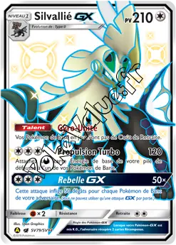 Carte Pokémon Silvallié GX n°SV79 de la série Destinées Occultes