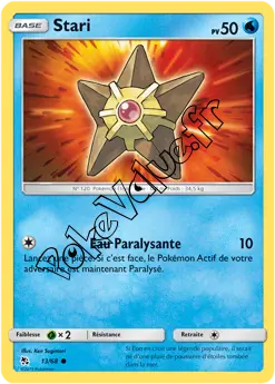 Carte Pokémon Stari n°13 de la série Destinées Occultes