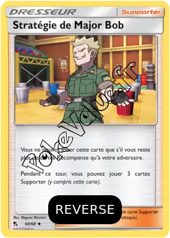 Carte Pokémon Stratégie de Major Bob Reverse n°60 de la série Destinées Occultes