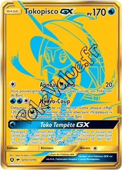 Carte Pokémon Tokopisco GX  n°SV92 de la série Destinées Occultes