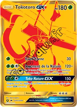 Carte Pokémon Tokotoro GX  n°SV91 de la série Destinées Occultes