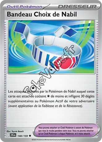Carte Pokémon Bandeau Choix de Nabil n°148 de la série Aventures Ensemble