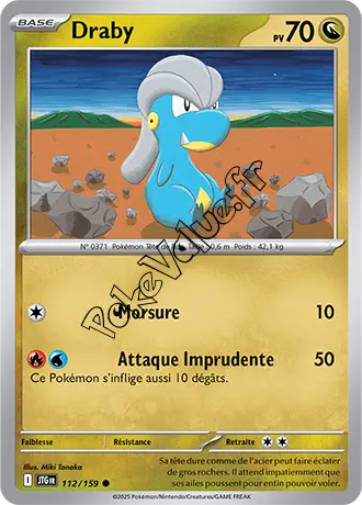 Carte Pokémon Draby  n°112 de la série Aventures Ensemble