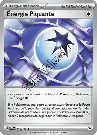 Carte Pokémon Énergie Piquante n°159 de la série Aventures Ensemble