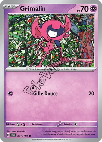 Carte Pokémon Grimalin  n°071 de la série Aventures Ensemble