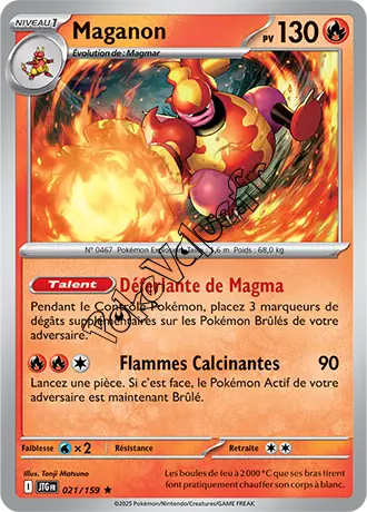 Carte Pokémon Maganon  n°021 de la série Aventures Ensemble