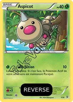 Carte Pokémon Chesnaught  Reverse n°5 de la série Bienvenue à Kalos