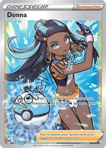 Carte Pokémon Donna n°TG27 de la série Origine Perdue