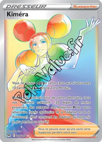 Carte Pokémon Kiméra n°206 de la série Origine Perdue