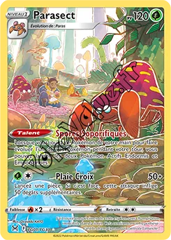 Carte Pokémon Parasect  n°TG01 de la série Origine Perdue