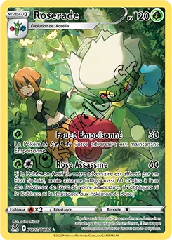 Carte Pokémon Roserade  n°TG02 de la série Origine Perdue