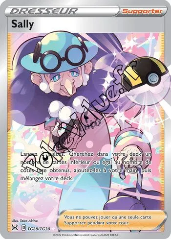 Carte Pokémon Sally n°TG28 de la série Origine Perdue