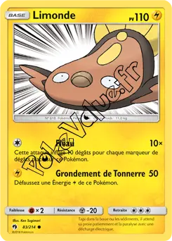 Carte Pokémon Limonde n°83 de la série Tonnerre Perdu