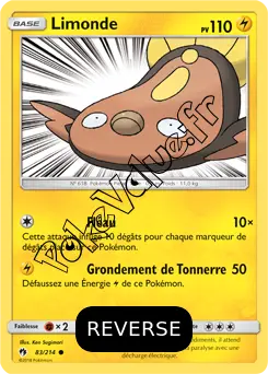 Carte Pokémon Limonde Reverse n°83 de la série Tonnerre Perdu