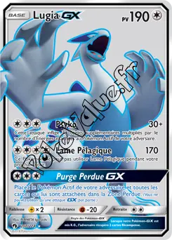 Carte Pokémon Lugia GX  n°207 de la série Tonnerre Perdu