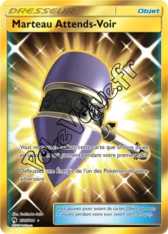 Carte Pokémon Marteau Attends Voir n°236 de la série Tonnerre Perdu