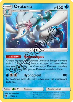 Carte Pokémon Oratoria n°67 de la série Tonnerre Perdu