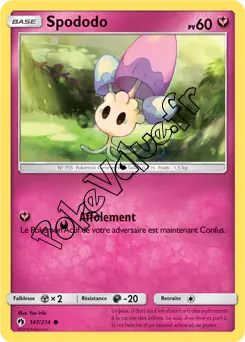 Carte Pokémon Spododo n°147 de la série Tonnerre Perdu