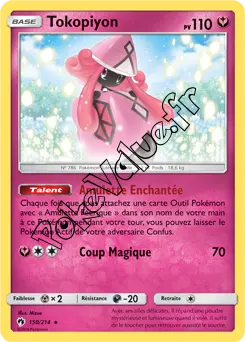 Carte Pokémon Tokopiyon  n°150 de la série Tonnerre Perdu