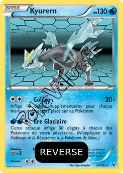 Carte Pokémon Kyurem  Reverse n°34 de la série Nobles Victoires