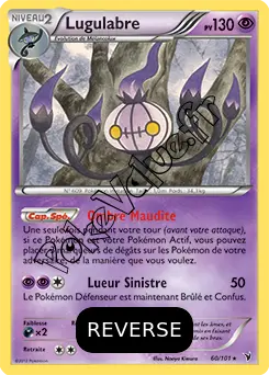 Carte Pokémon Lugulabre Reverse n°60 de la série Nobles Victoires