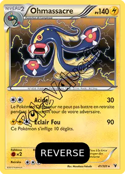 Carte Pokémon Ohmassacre Reverse n°41 de la série Nobles Victoires