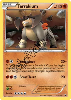 Carte Pokémon Terrakium n°73 de la série Nobles Victoires