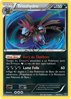 Carte Pokémon Trioxhydre n°79 de la série Nobles Victoires