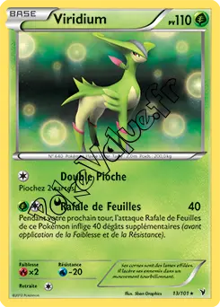 Carte Pokémon Viridium n°13 de la série Nobles Victoires