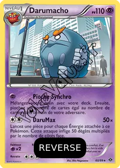 Carte Pokémon Darumacho Reverse n°60 de la série Destinées Futures
