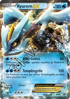 Carte Pokémon Kyurem EX  n°38 de la série Destinées Futures