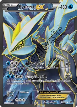 Carte Pokémon Kyurem EX  n°96 de la série Destinées Futures