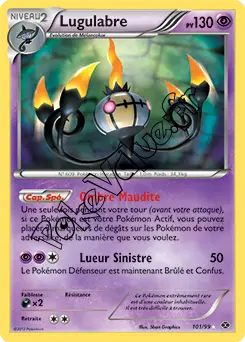 Carte Pokémon Lugulabre n°101 de la série Destinées Futures