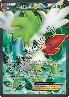 Carte Pokémon Shaymin EX  n°94 de la série Destinées Futures