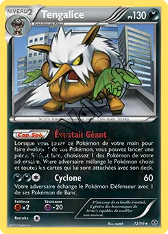 Carte Pokémon Tengalice n°72 de la série Destinées Futures