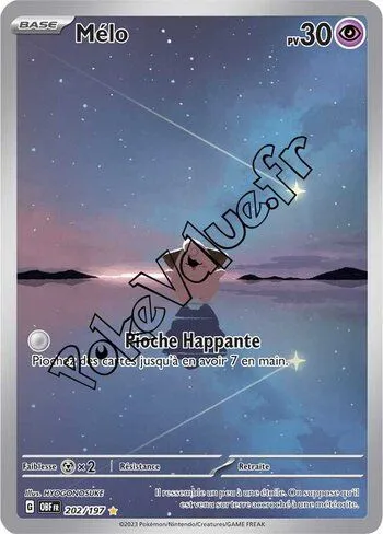 Carte Pokémon Mélo  n°202 de la série Flammes Obsidiennes