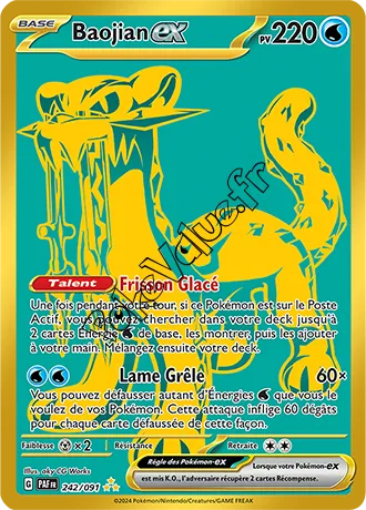 Carte Pokémon Baojian ex  n°242 de la série Destinées de Paldea