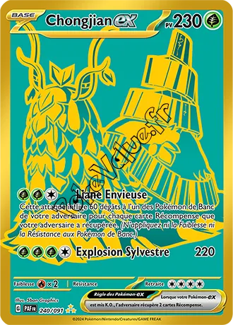 Carte Pokémon Chongjian ex  n°240 de la série Destinées de Paldea
