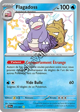 Carte Pokémon Flagadoss  n°117 de la série Destinées de Paldea