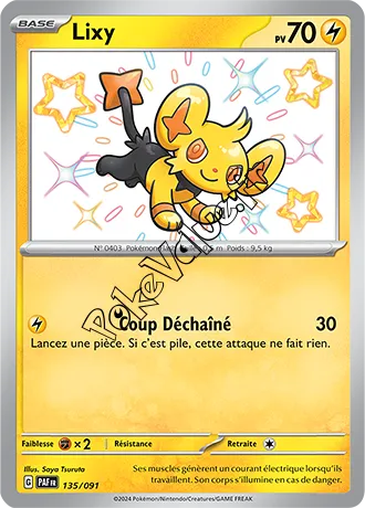 Carte Pokémon Lixy  n°135 de la série Destinées de Paldea