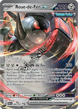 Carte Pokémon Roue-de-Fer ex  n°066 de la série Destinées de Paldea