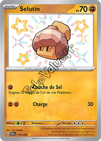 Carte Pokémon Selutin  n°176 de la série Destinées de Paldea