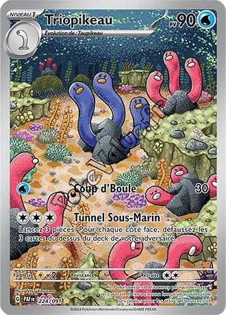 Carte Pokémon Triopikeau  n°224 de la série Destinées de Paldea