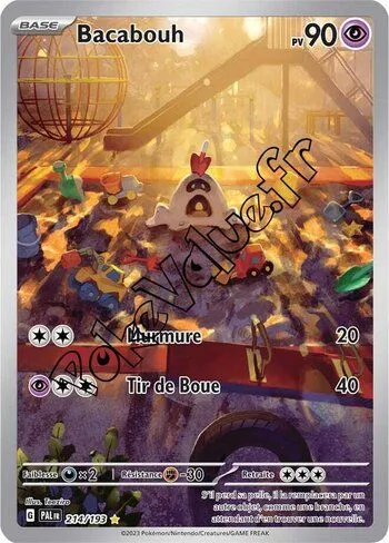 Carte Pokémon Bacabouh  n°214 de la série Évolutions à Paldea