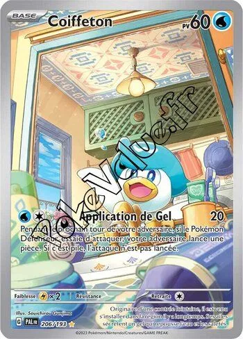 Carte Pokémon Coiffeton  n°206 de la série Évolutions à Paldea